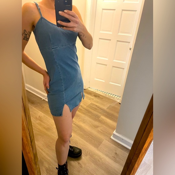 Streetwear Society Denim Slip Dress ✨ - Picture 2 of 8
